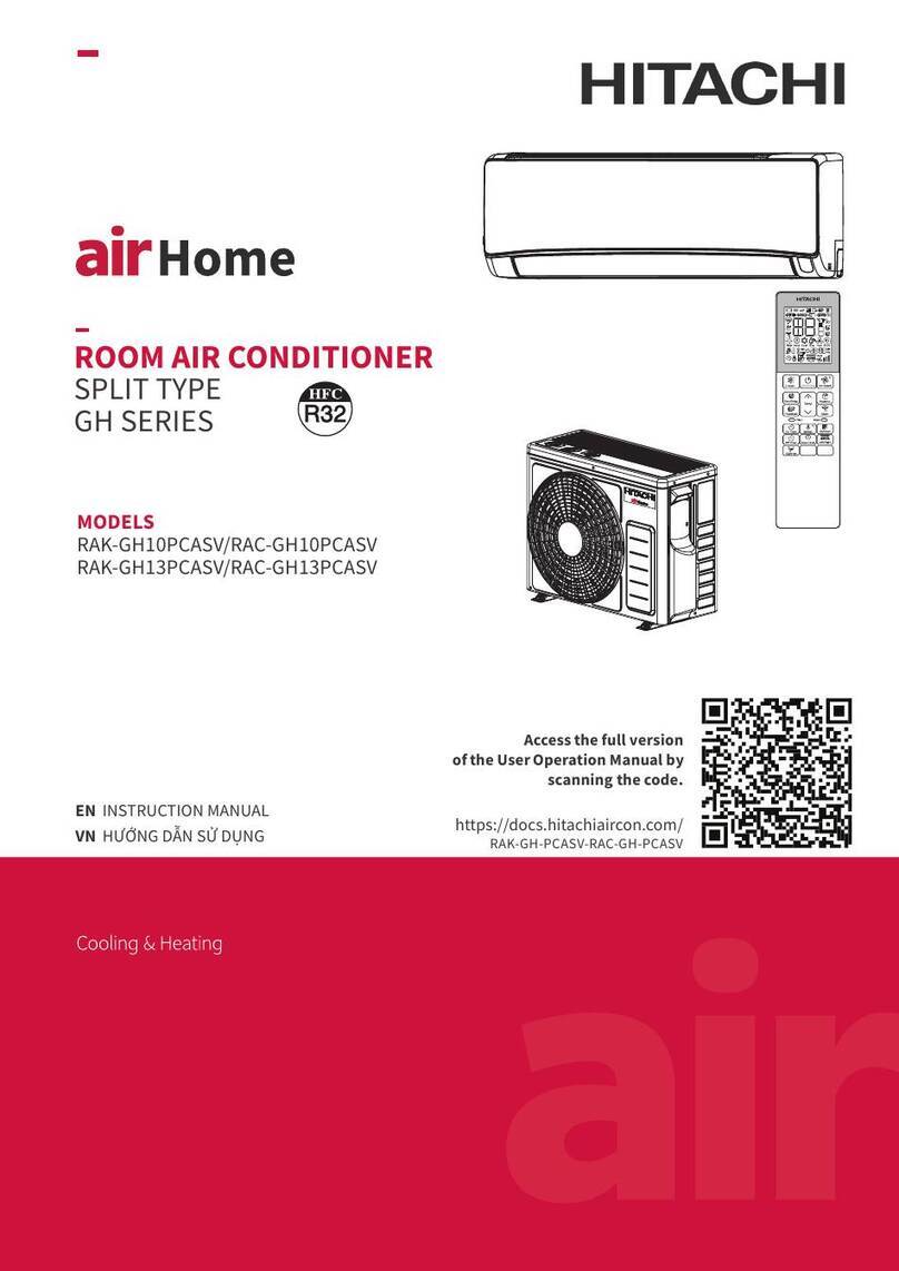 Hitachi airHome 500 GH Series User manual