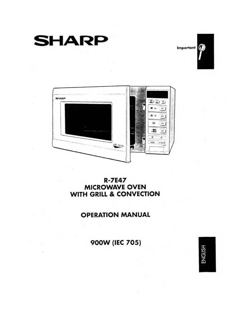 Sharp R-7E47 Operation manual