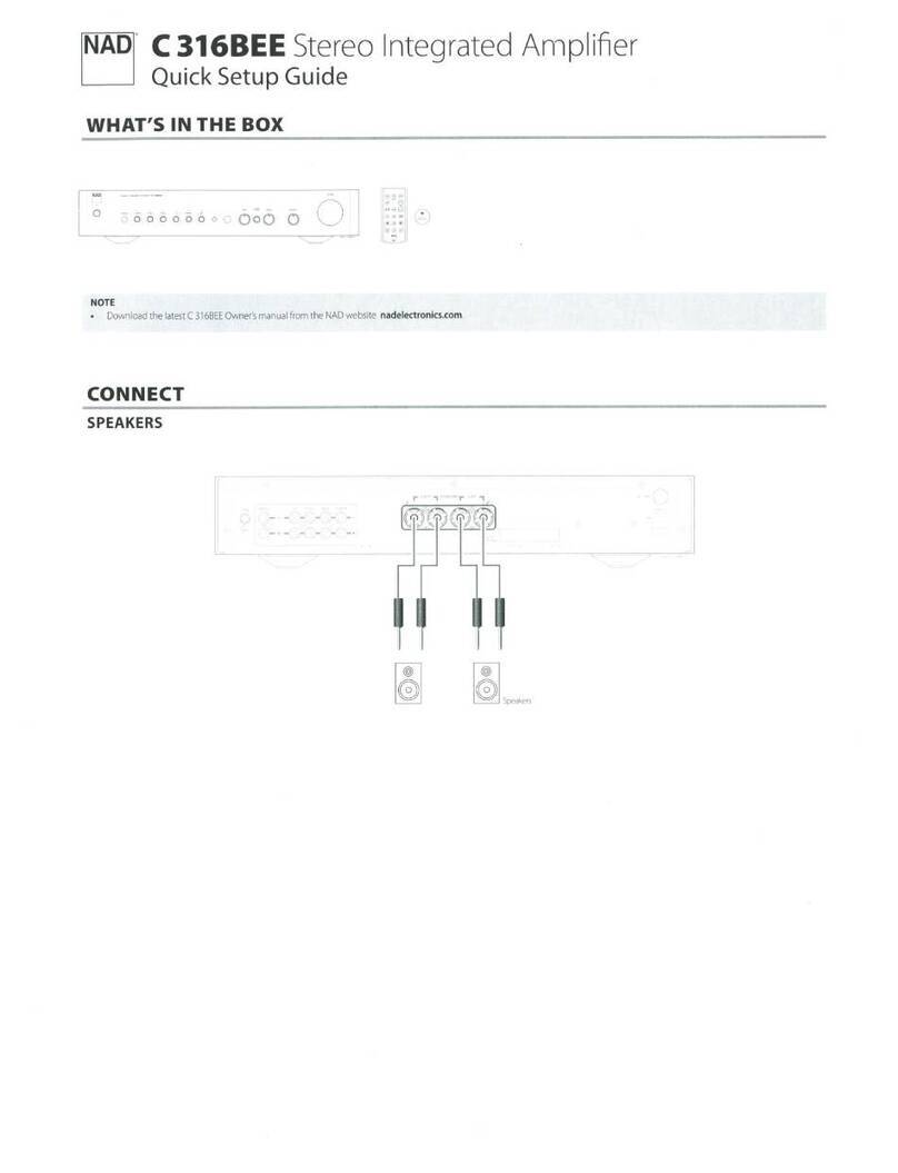 NAD C316BEE User manual