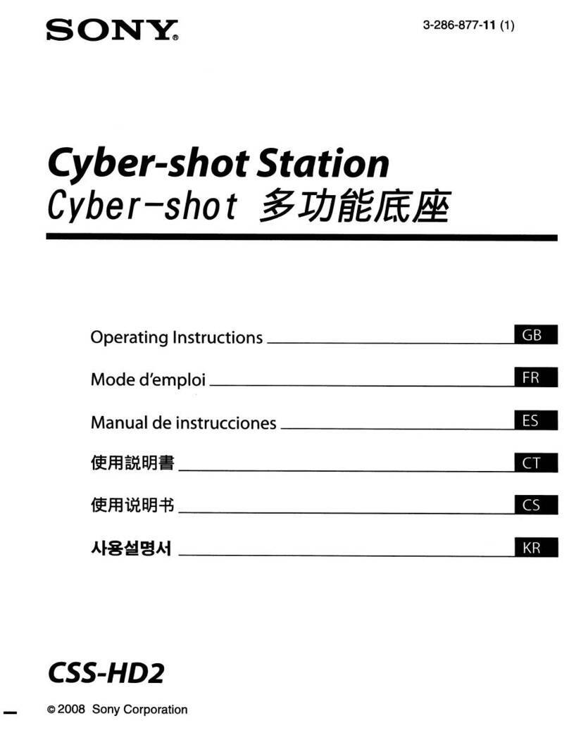 Sony CSS-HD2 - Cyber-Shot Station Digital Camera... User manual