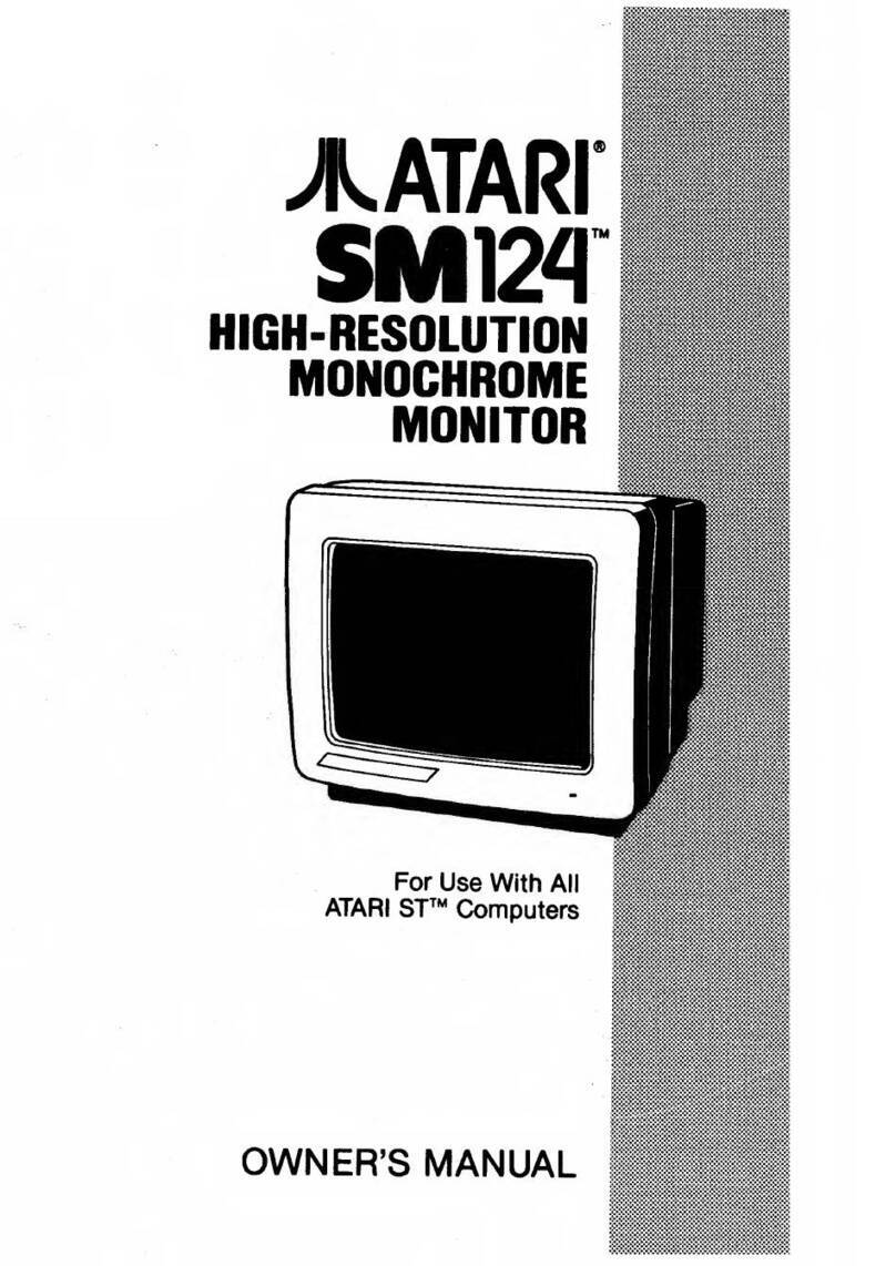 Atari SM124 User manual