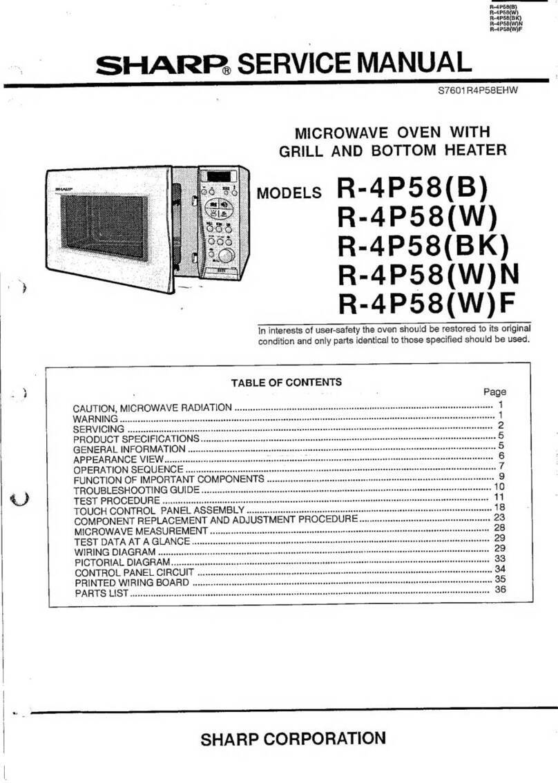 Sharp R-4P58 User manual