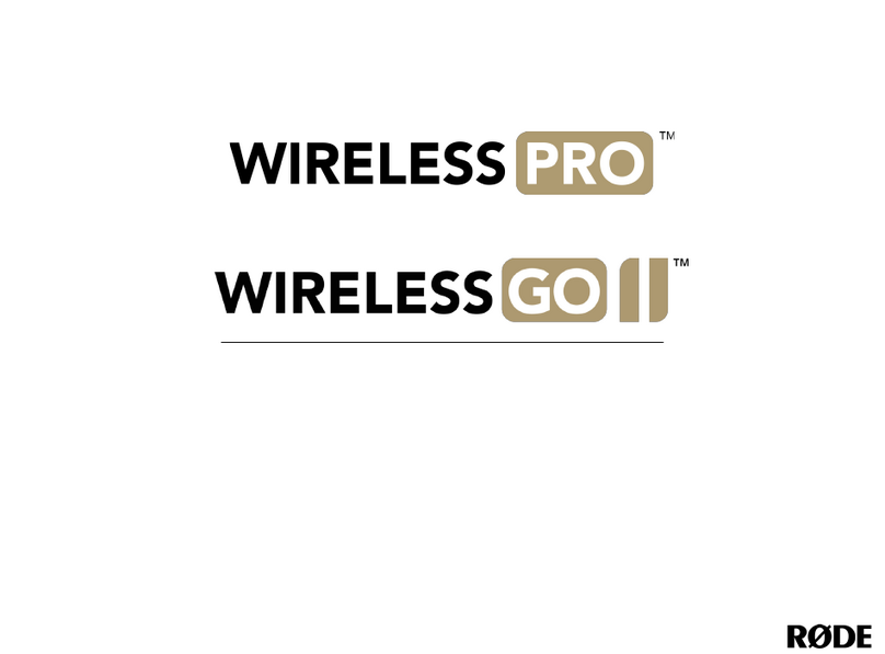 RODE Microphones Wireless PRO Setup guide RODE Microphones Wireless PRO Setup guide
