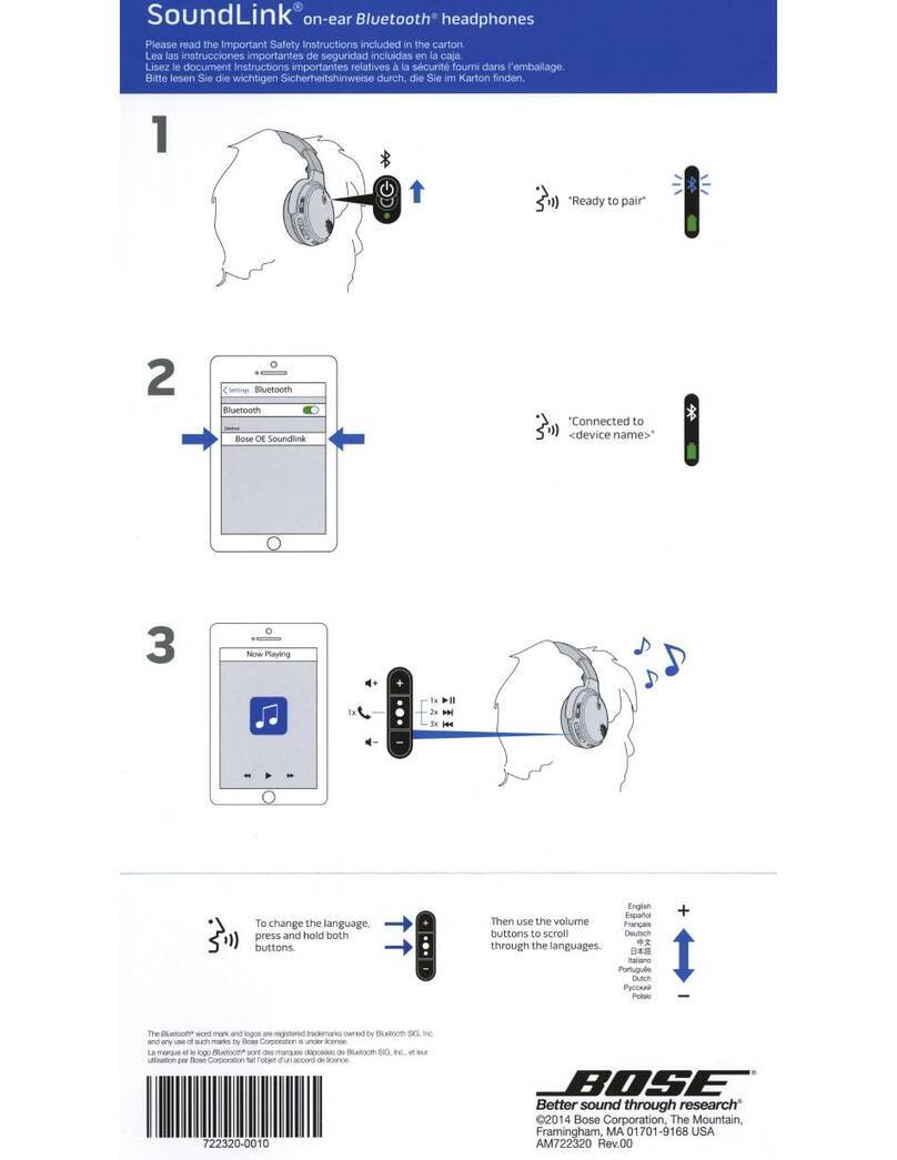 Bose SoundLink BH1 quick start guide