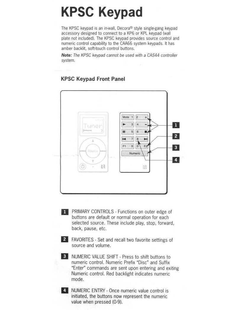 Russound KPSC User manual
