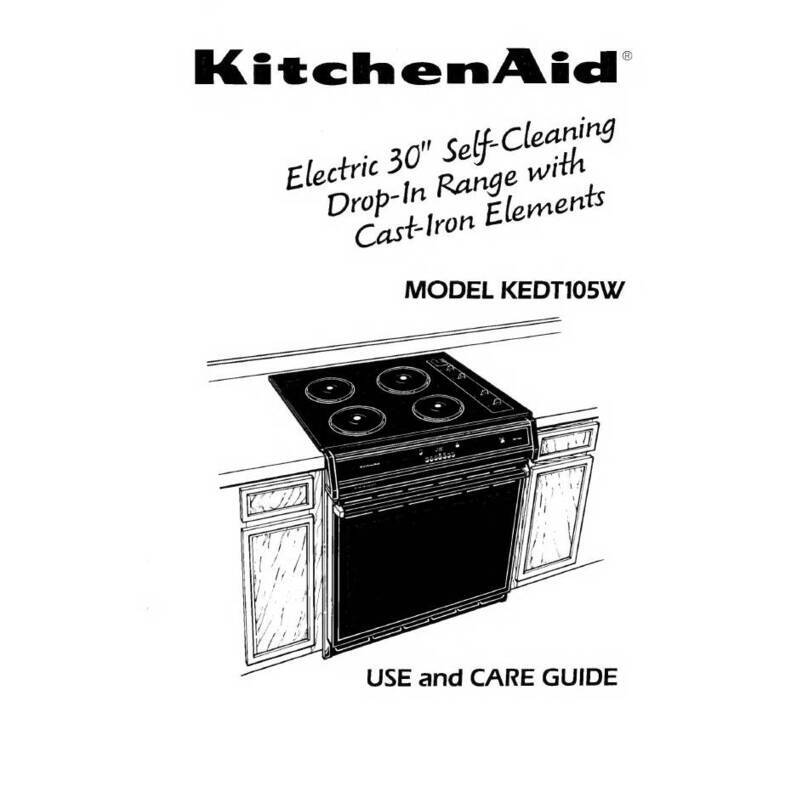 KitchenAid KEDT105W User manual