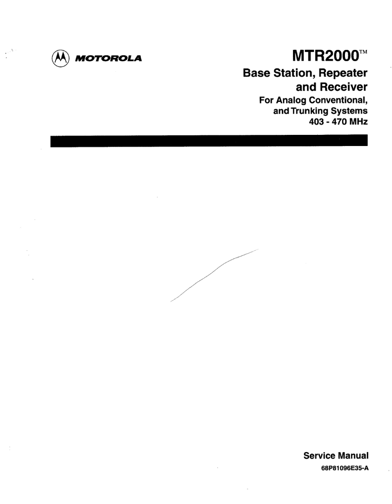 Motorola MTR2000 User manual