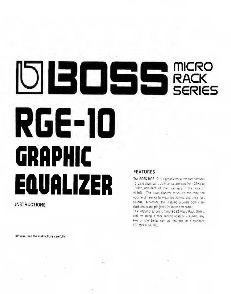 BOSSCO RGE-10 User manual
