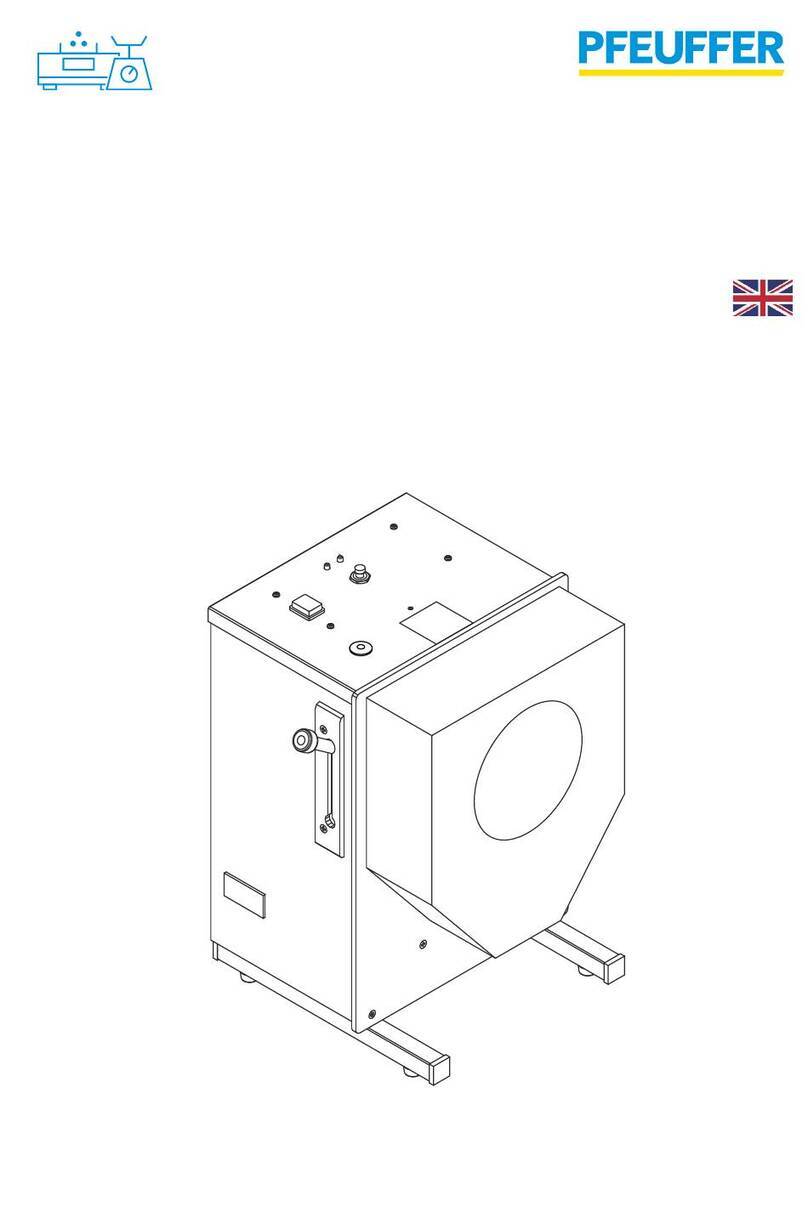 Pfeuffer Friabilimeter operating instructions Pfeuffer Friabilimeter operating instructions