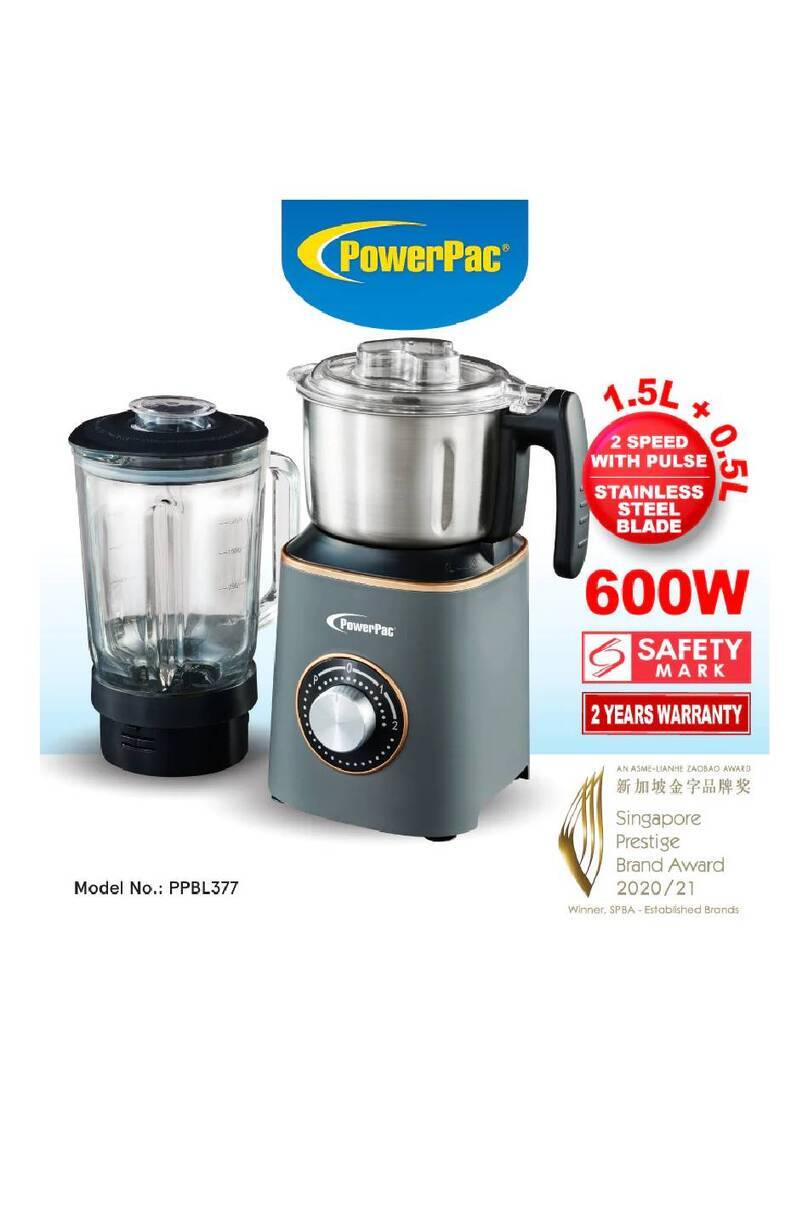 PowerPac PPBL377 User manual