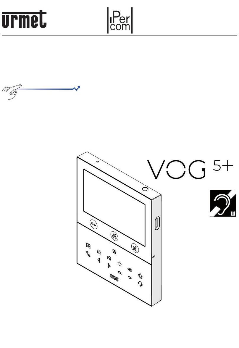 urmet domus iPercom VOG 5+ 1761 Configuration Booklet