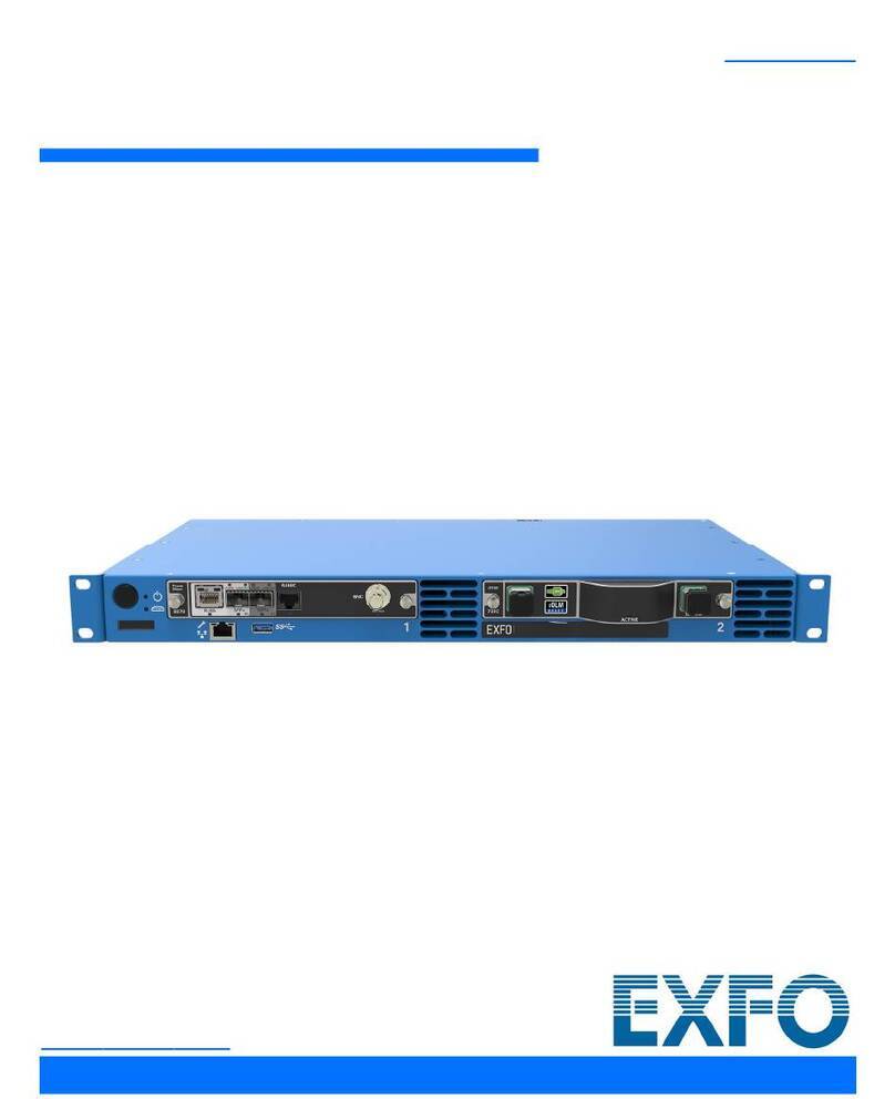 EXFO RTU-2 User manual