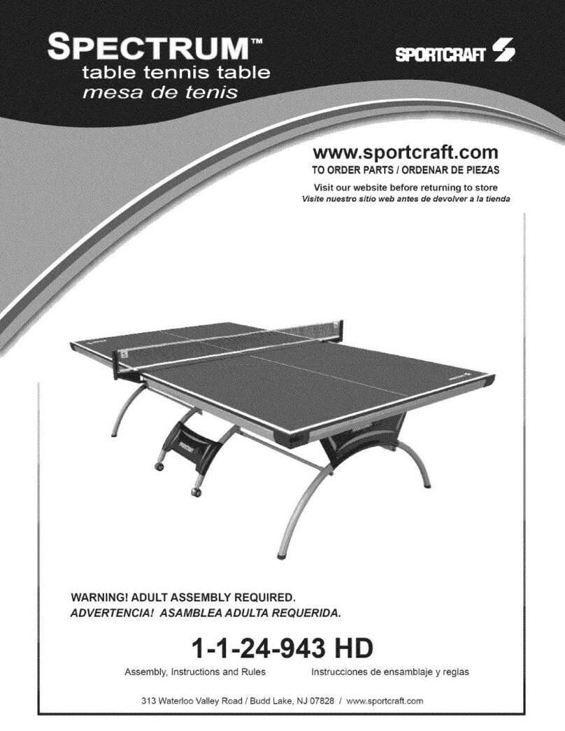 Sportcraft SPECTRUM 1-1-24-943 HD Assembly instructions and rules Sportcraft SPECTRUM 1-1-24-943 HD Assembly instructions and rules