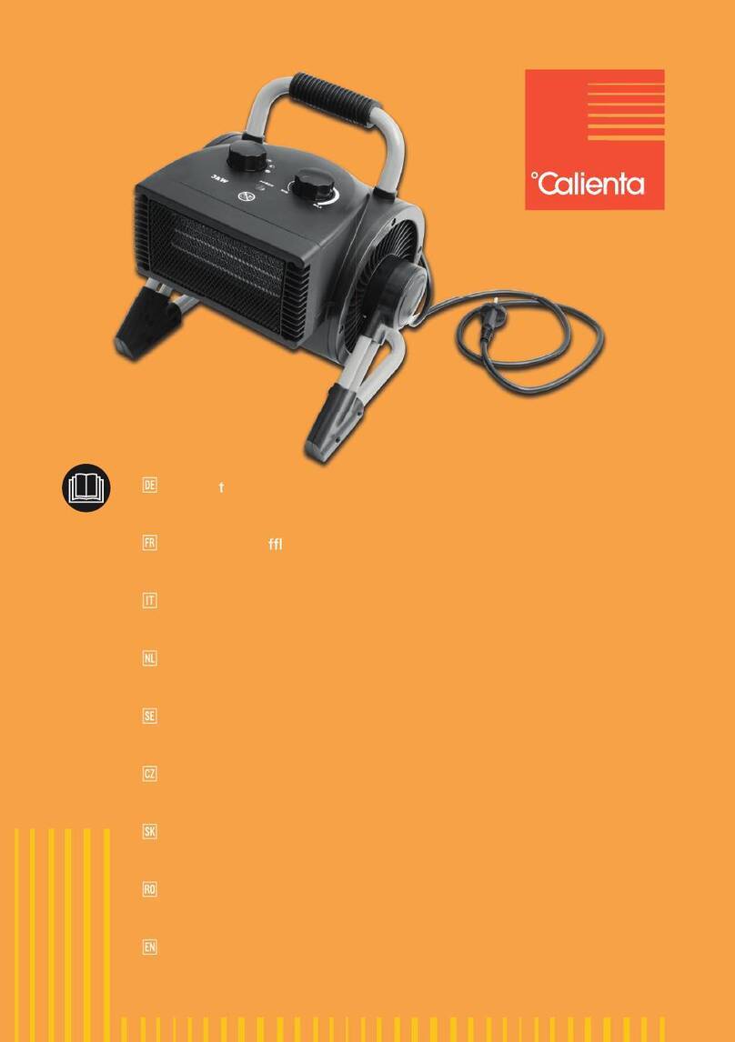Calienta 10530083 manual