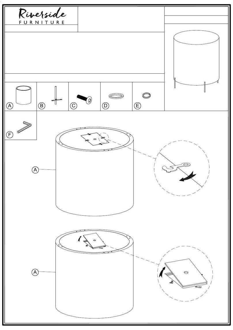 Riverside Furniture Kara 13409 Assembly instructions Riverside Furniture Kara 13409 Assembly instructions