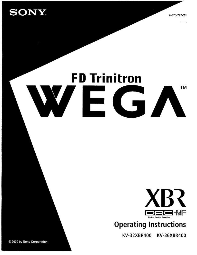 Sony KV-32XBR400 User manual