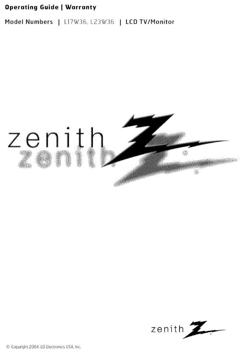 LG zenith L17W36 Operating and maintenance manual