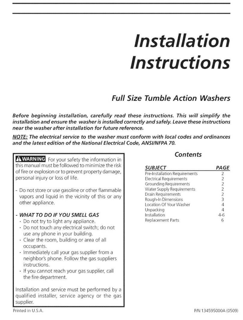 Frigidaire LTF2140ES1 User manual