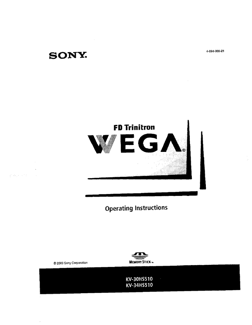 Sony KV-30HS510 User manual