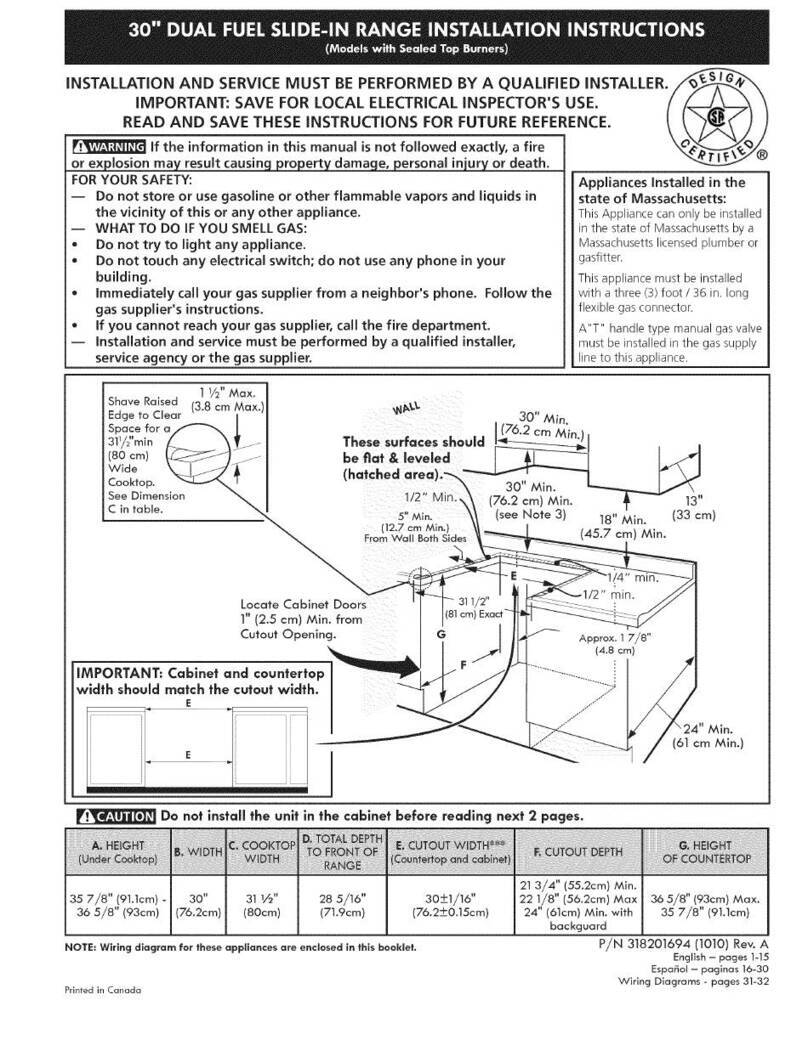 Kenmore Elite 79041103100 installation instructions