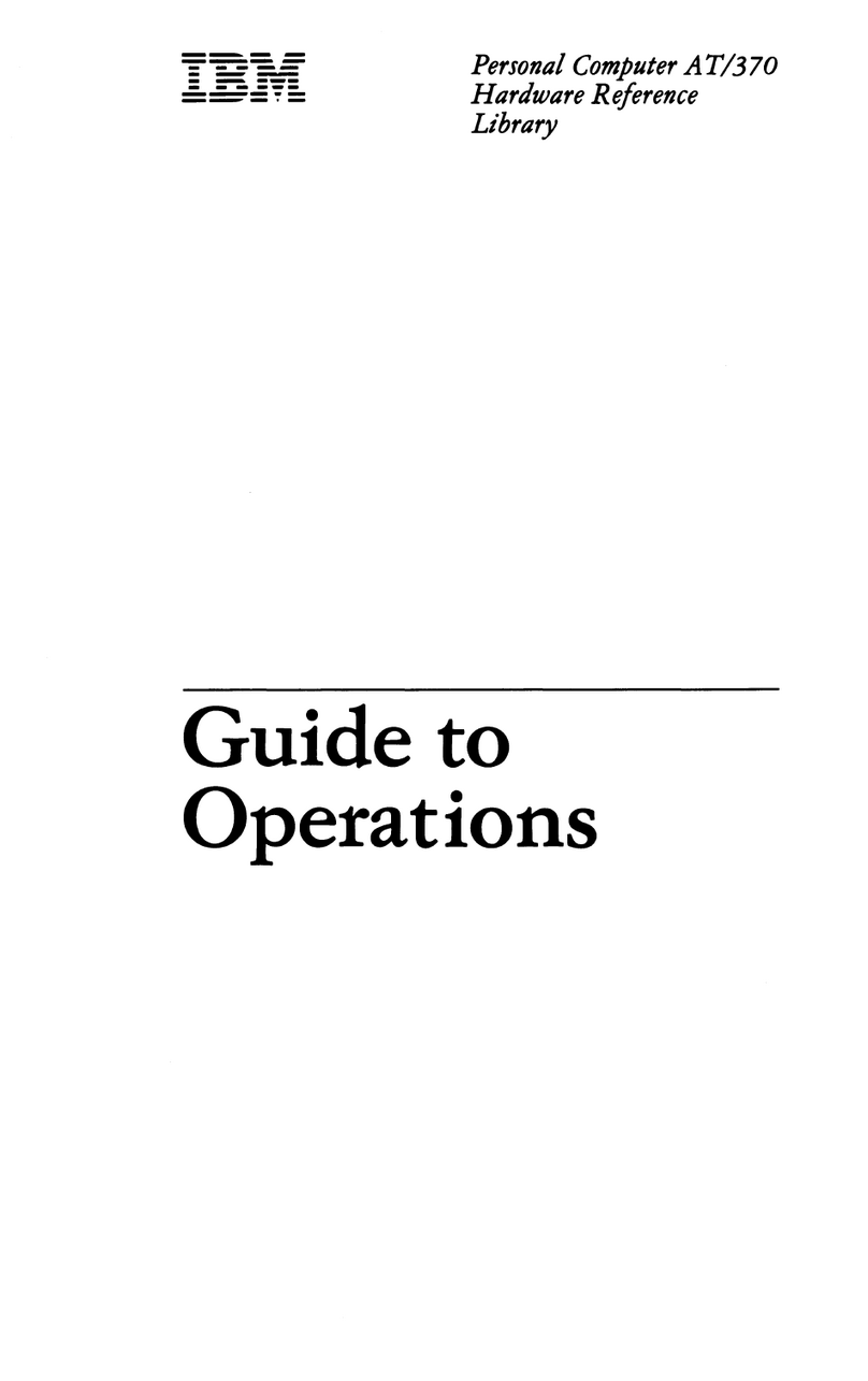 IBM AT/370 User manual