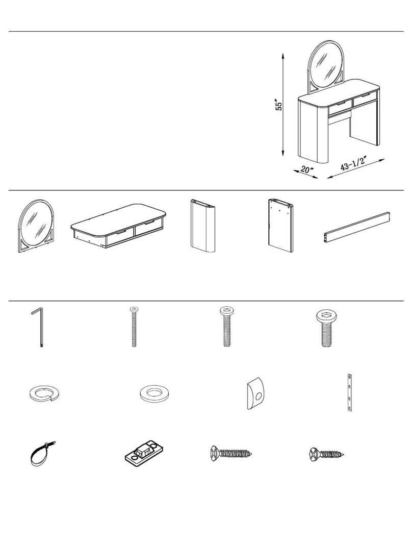 URBAN OUTFITTERS KANE Assembly instructions