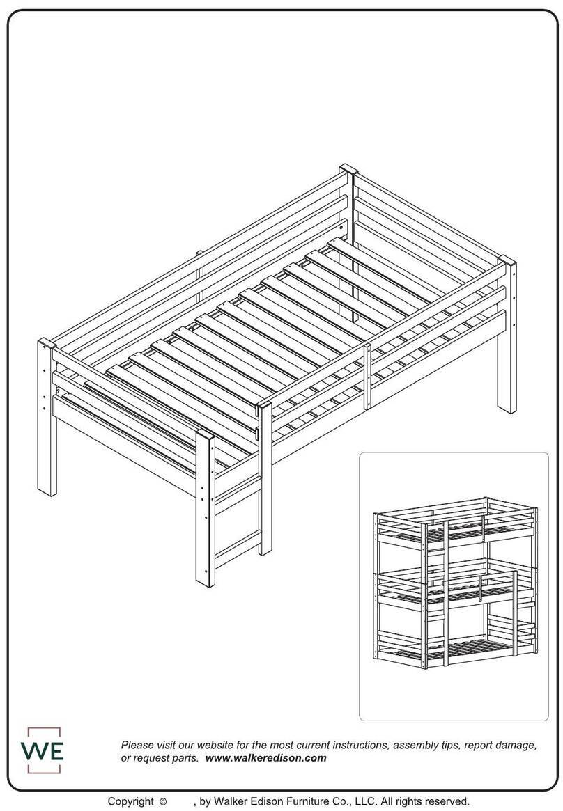 Walker Edison BWJRTOL Assembly instructions