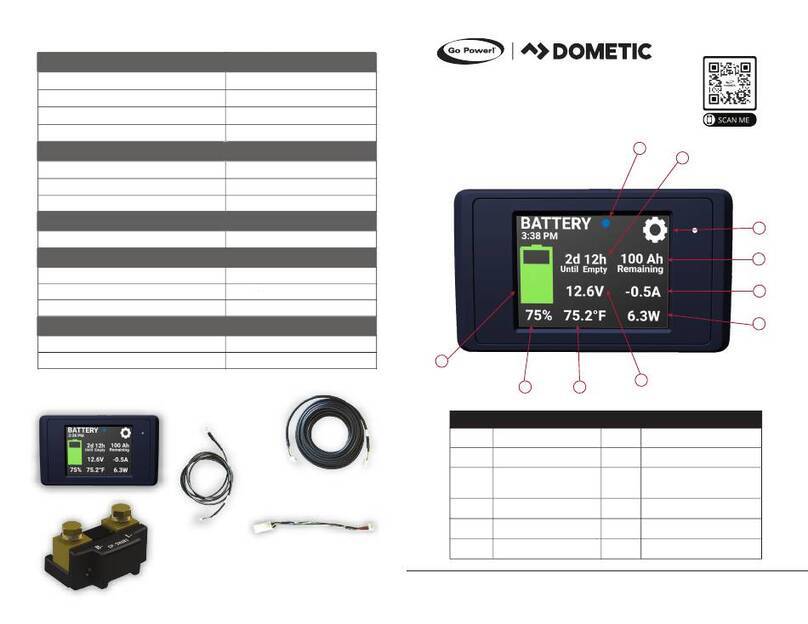 Dometic Go Power! GP-BMG quick start guide