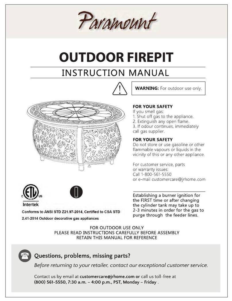 JR Home Paramount FPT-1412X instruction manual