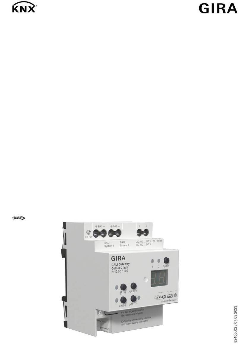 Gira 2111 00 operating instructions