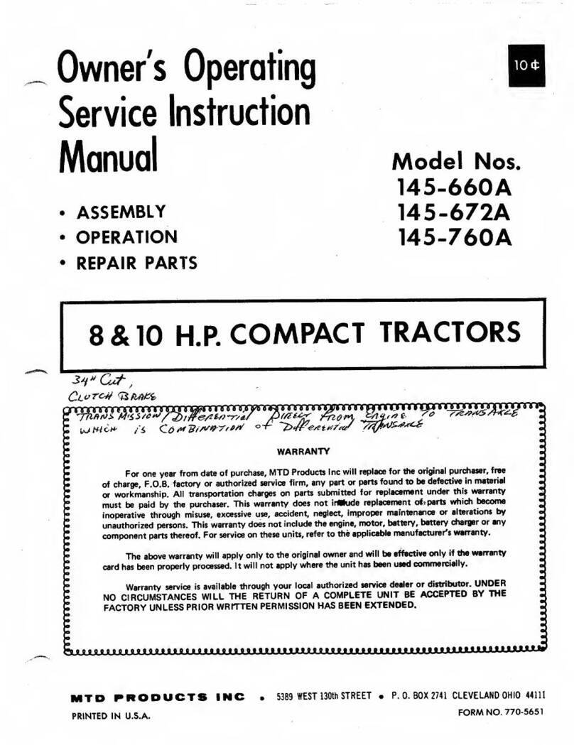 MTD 145-660A User manual