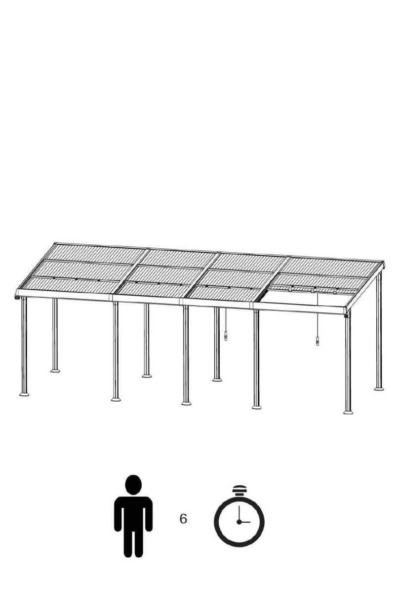 sunfun SERA XXL CABRIO PAVILON 30046551 User manual