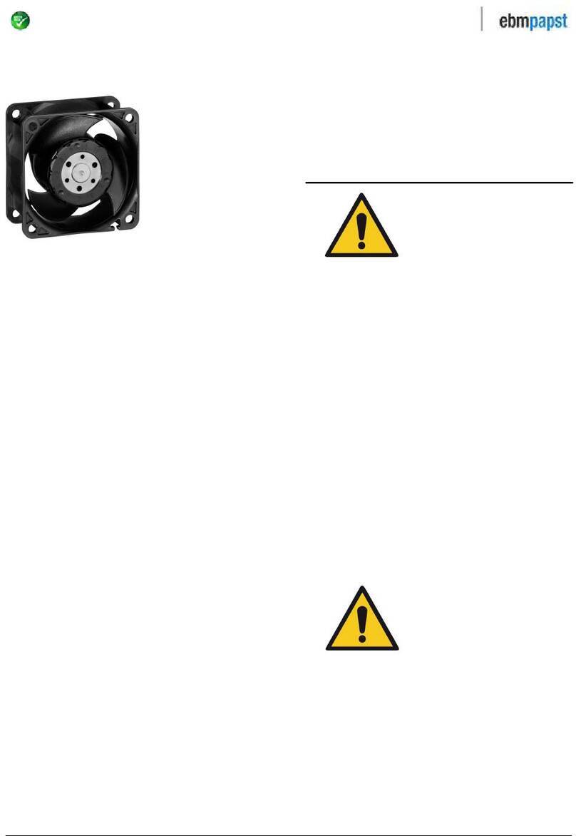 Ebmpapst 614 J/2HR operating manual