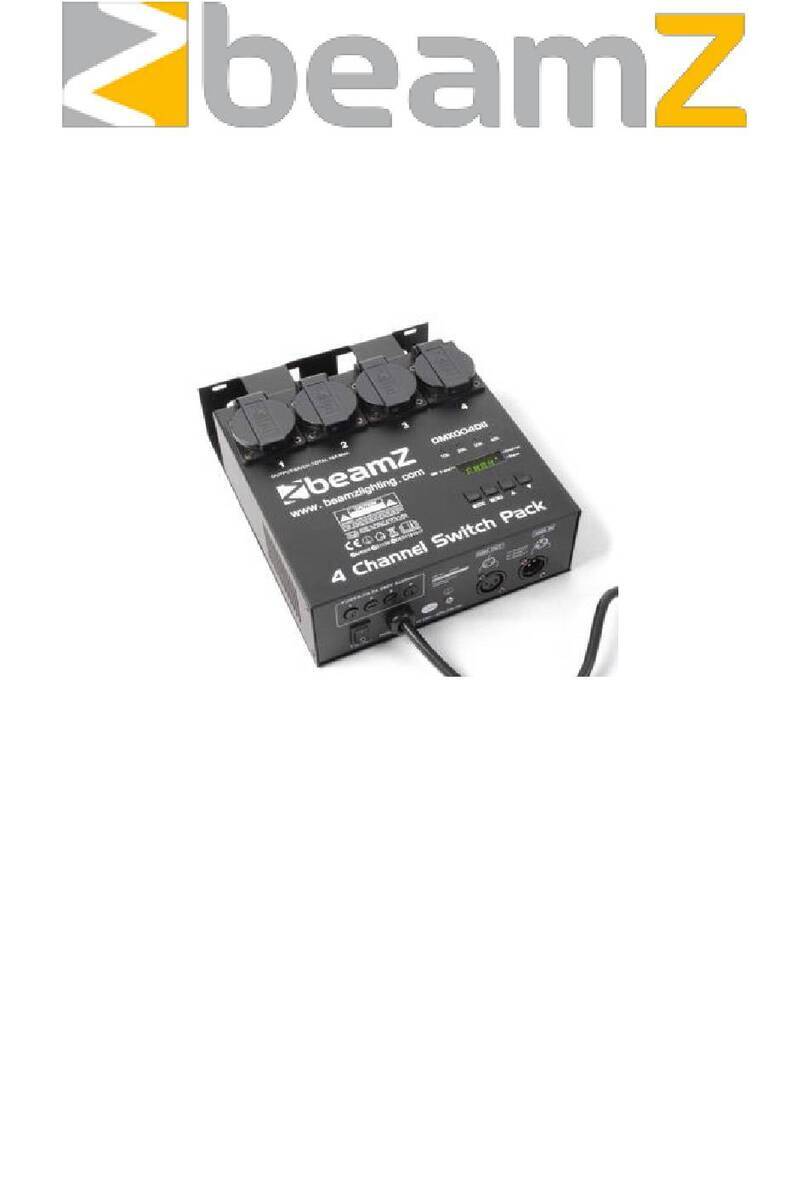 Beamz DMX-004DII instruction manual