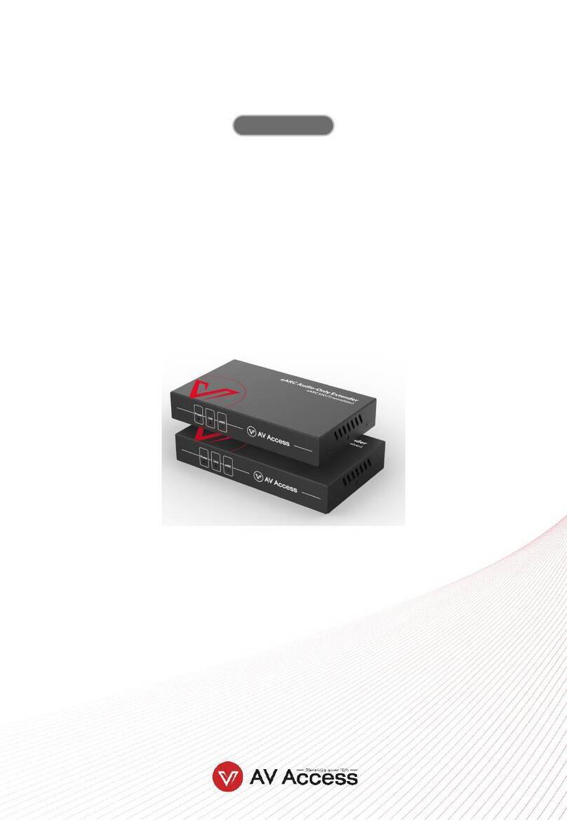 AV Access eARC100 User manual