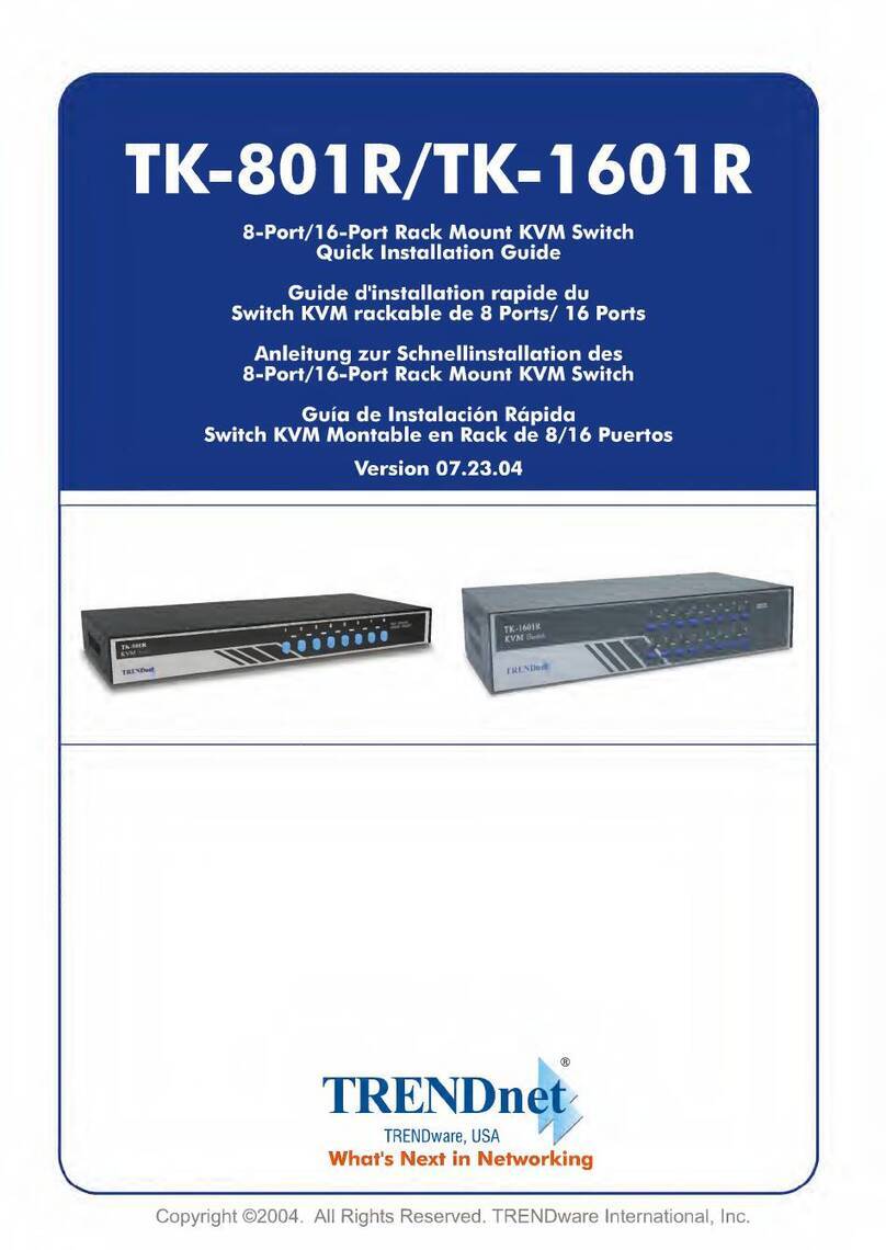 TRENDnet TK-801R User manual