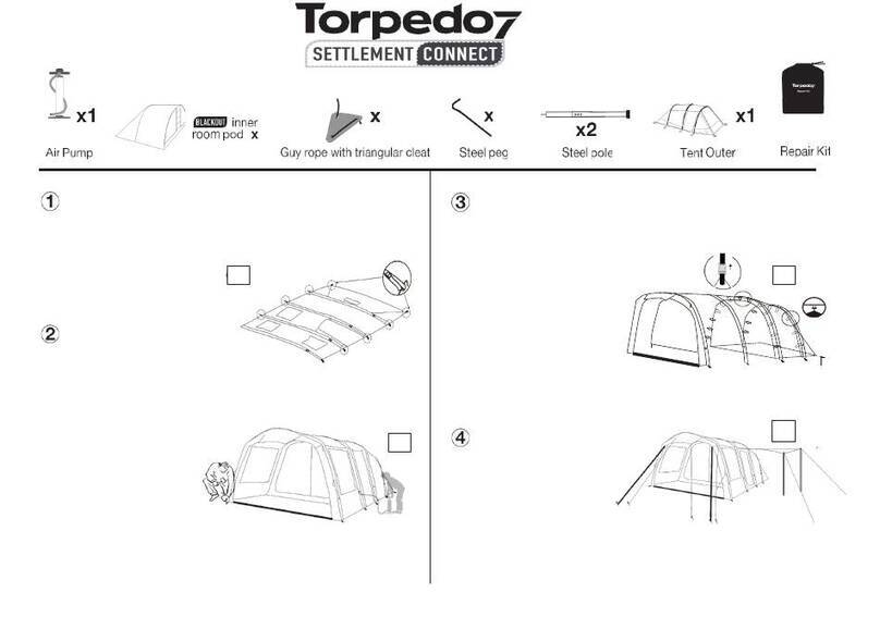 Torpedo7 Large 6 Tent instructions