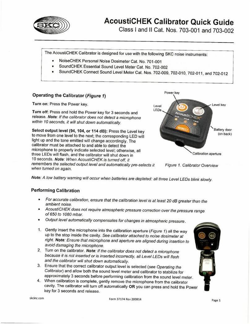 SKC AcoustiCHEK 703-001 quick guide