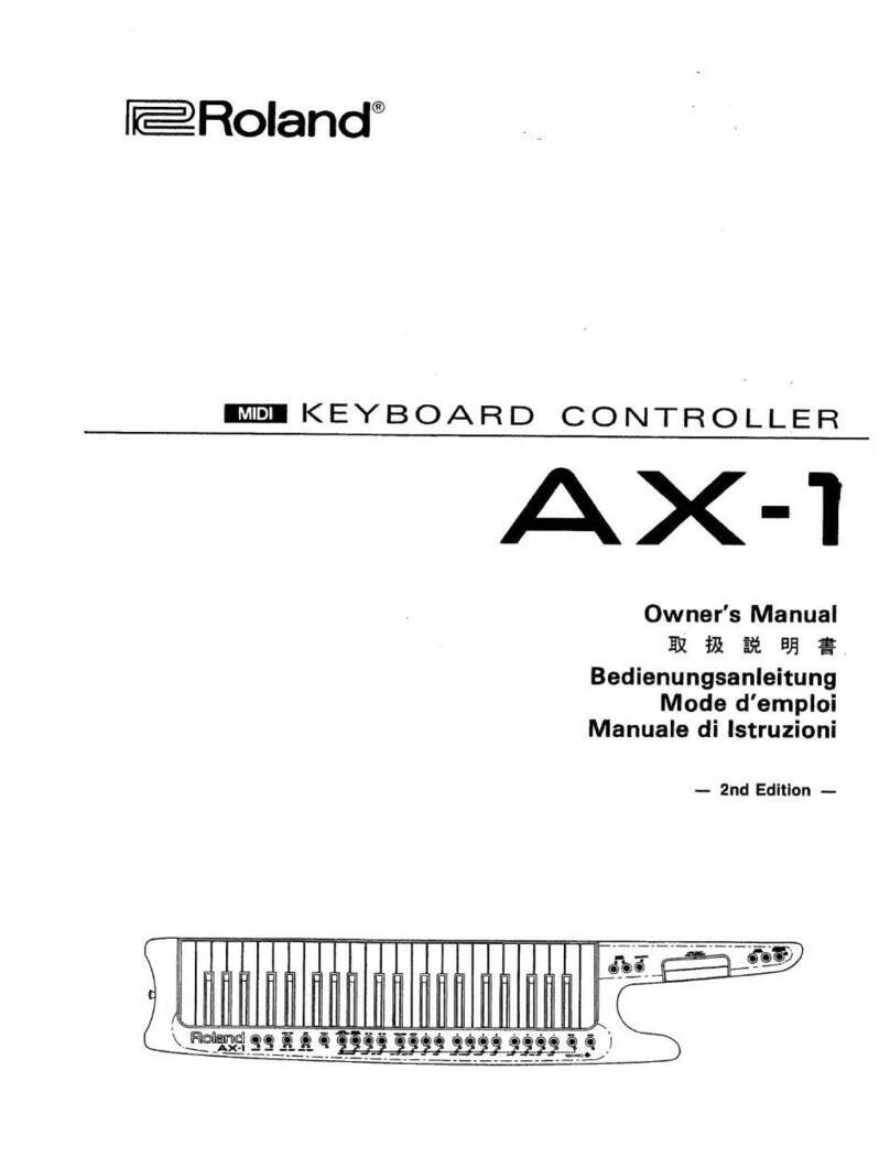 Roland AX-1 User manual