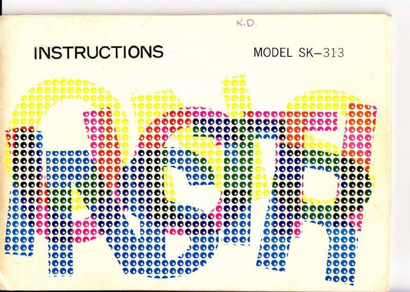 Singer SK-313 User manual Singer SK-313 User manual