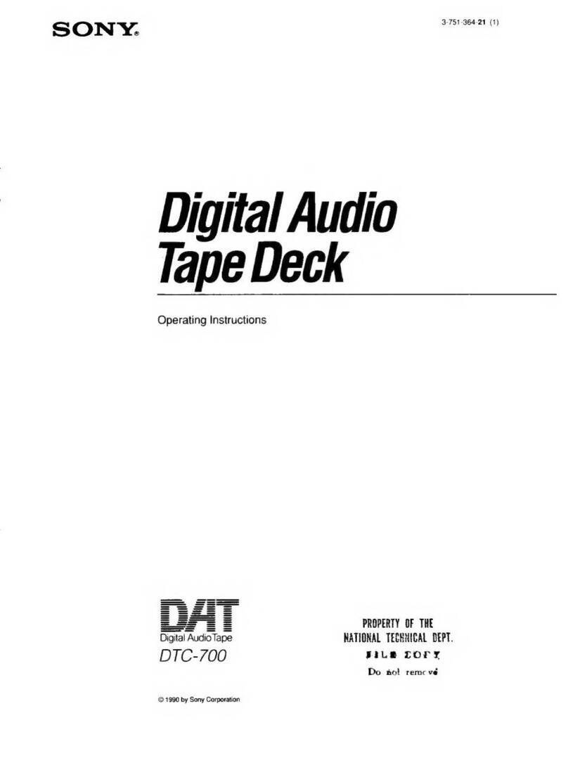Sony DTC-700 User manual