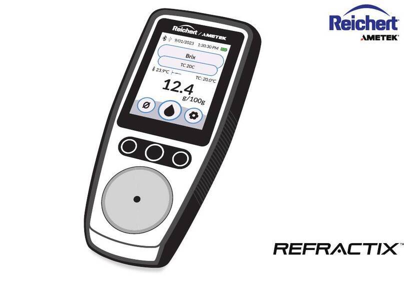 Ametek Reichert REFRACTIX 13910000 User manual Ametek Reichert REFRACTIX 13910000 User manual