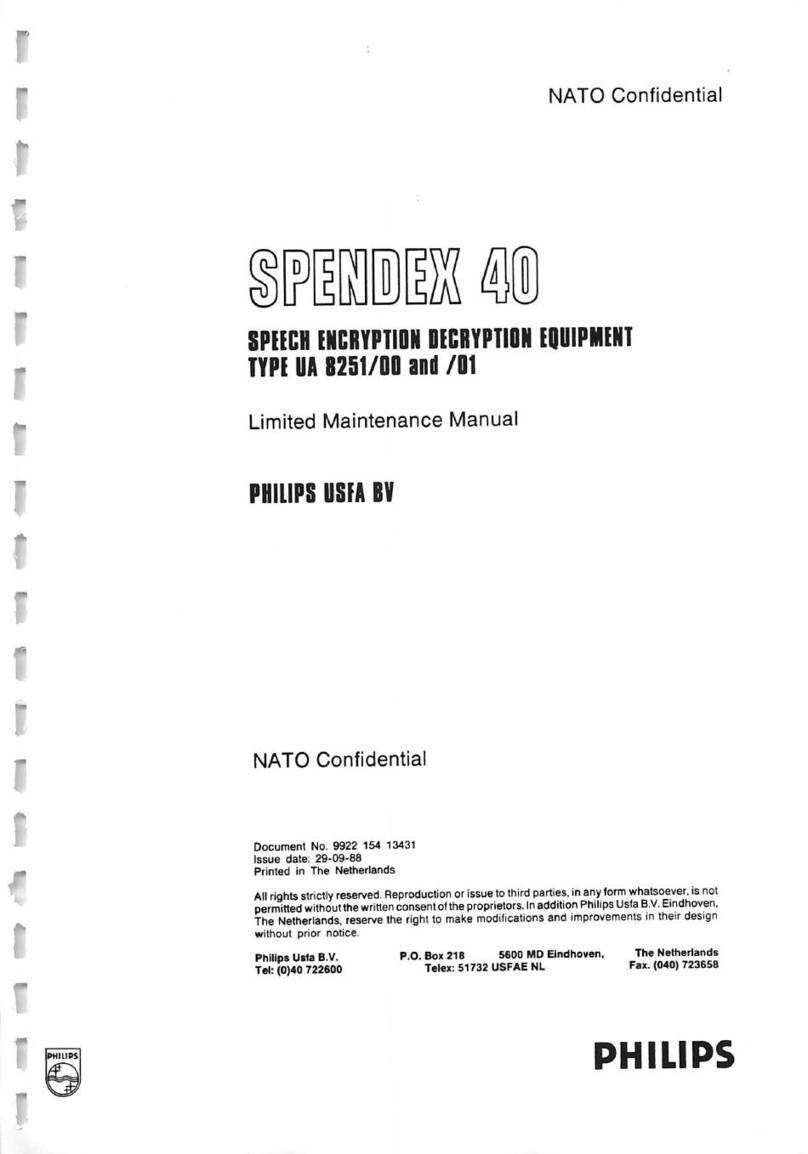 Philips SPENDEX 40 User manual