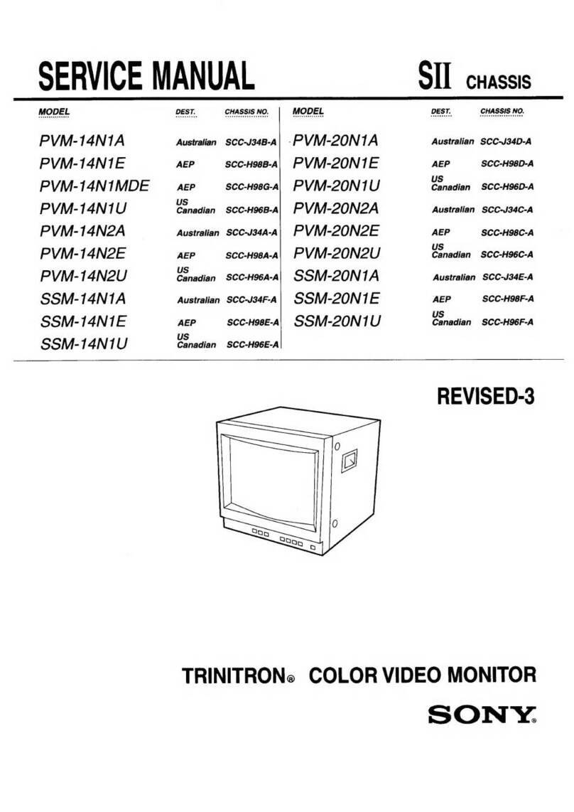 Sony Trinitron PVM-14N1A User manual