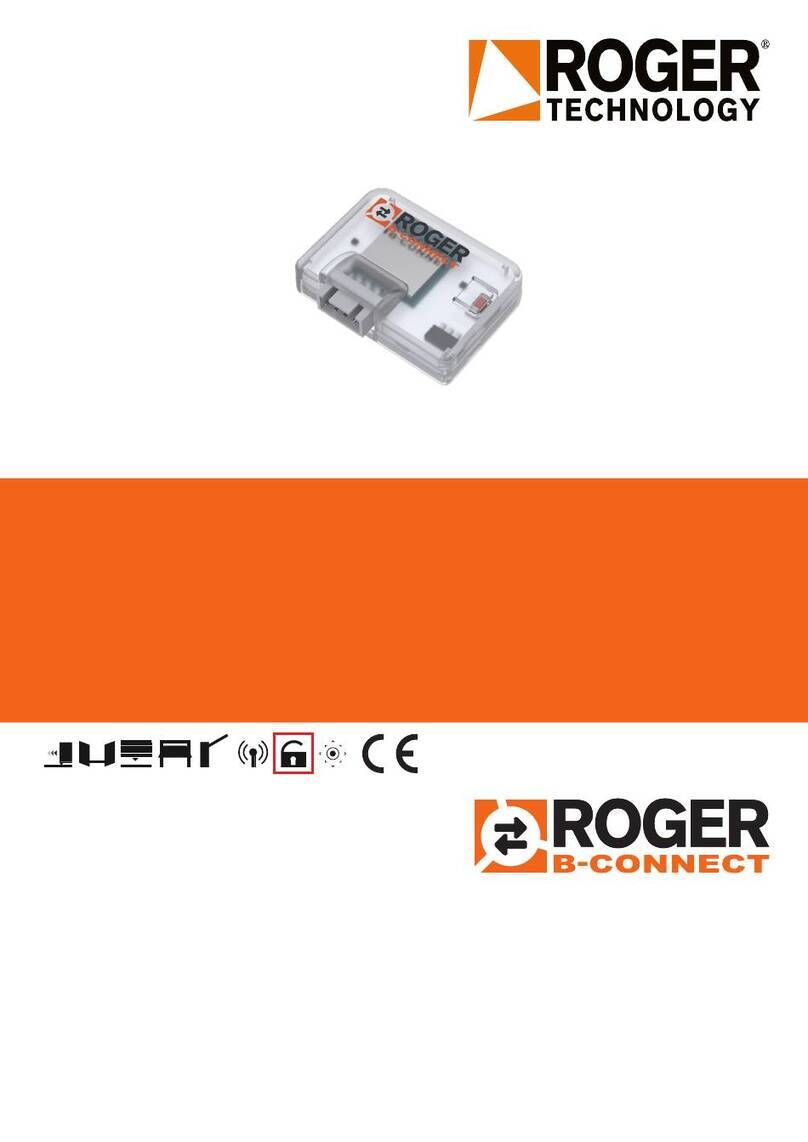 Roger DEMO B74/BCONNECT Instruction and warnings for the installer