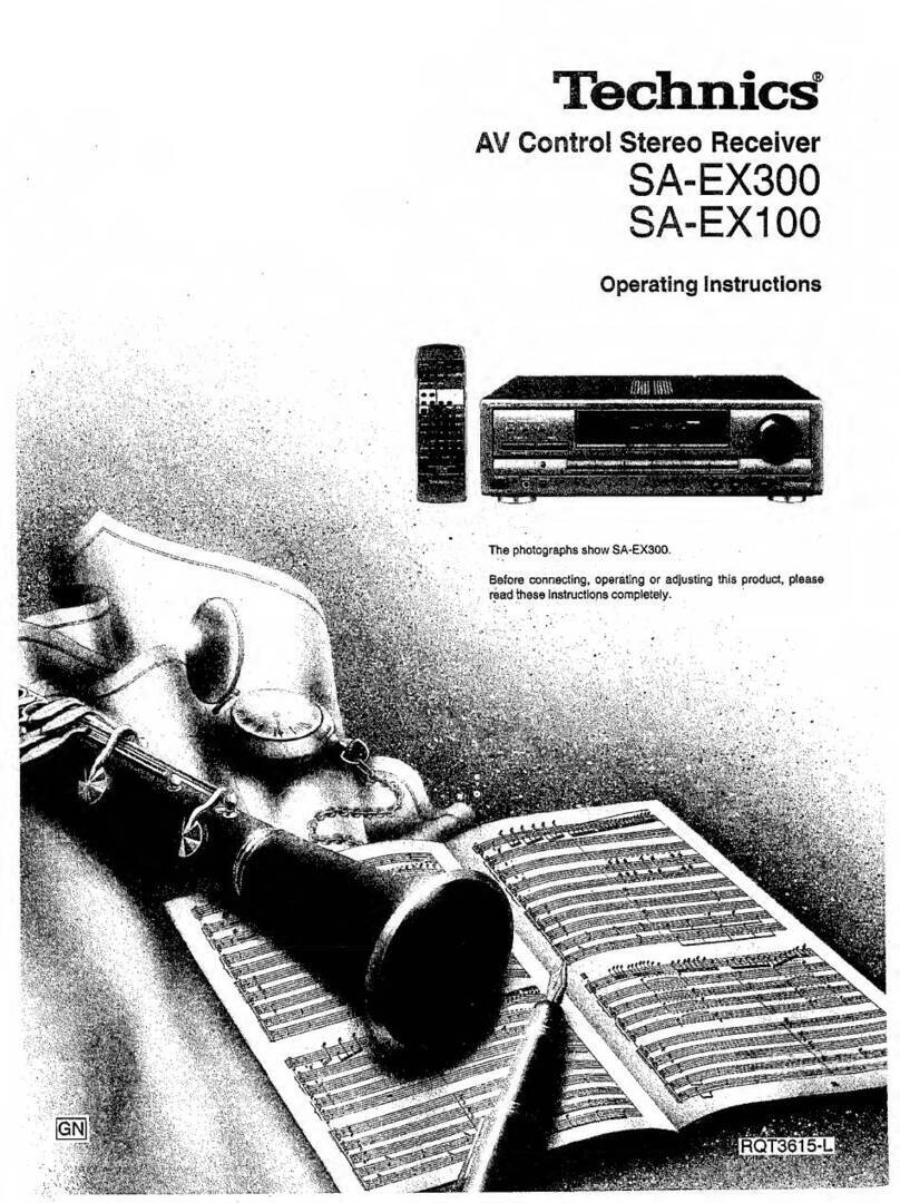 Technics SA-EX100 User manual