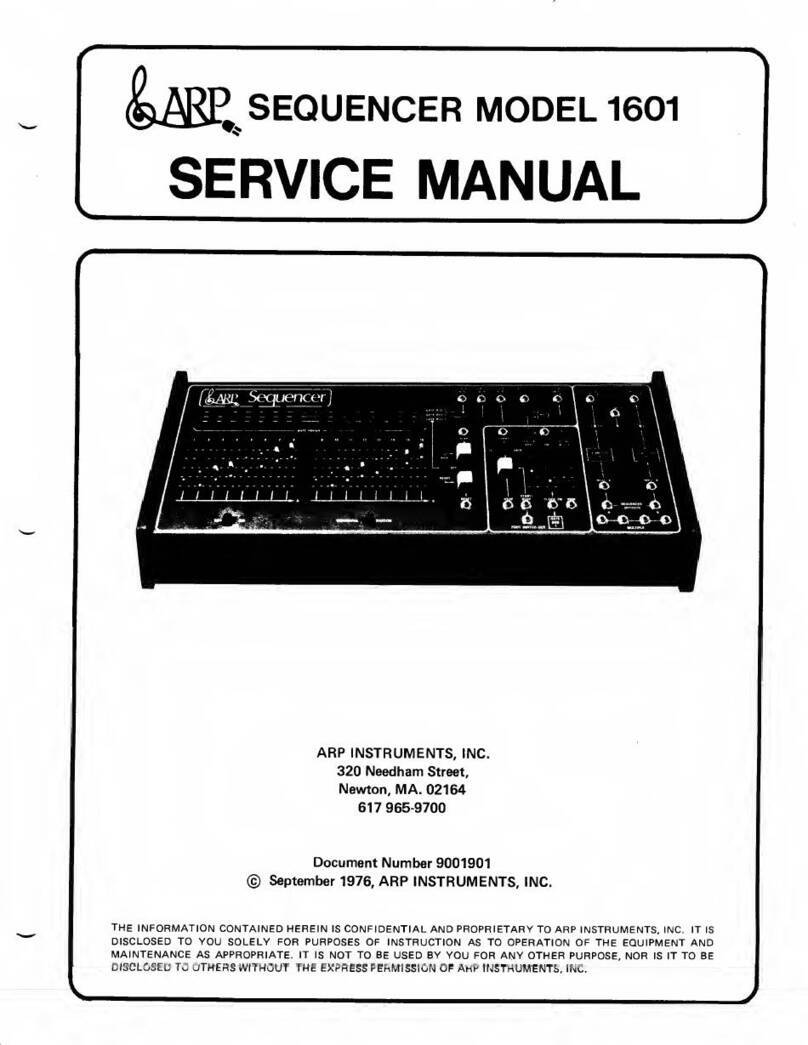 ARP 1601 Service manual