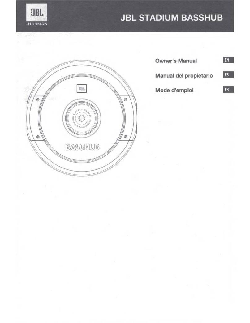 Harman JBL STADIUM BASSHUB owner's manual