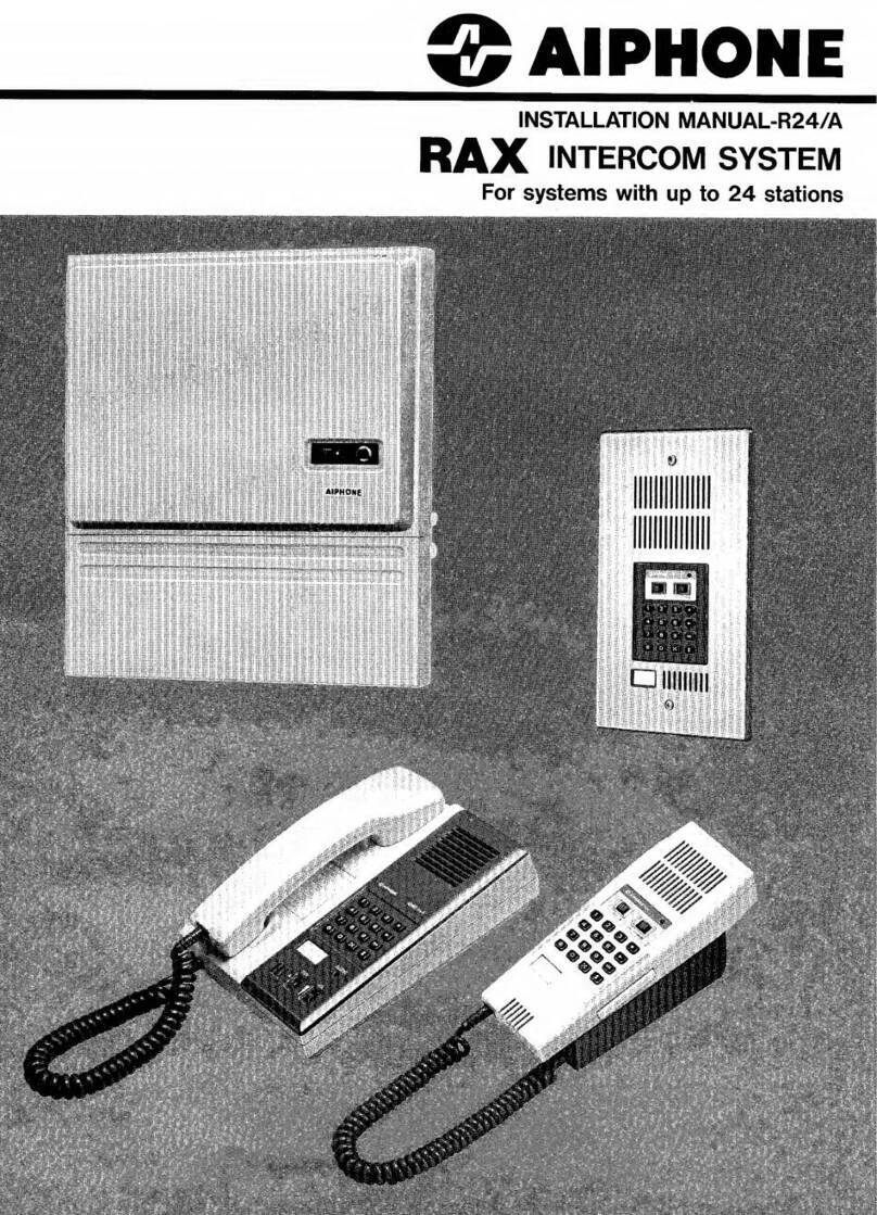 Aiphone RAX-8 User manual