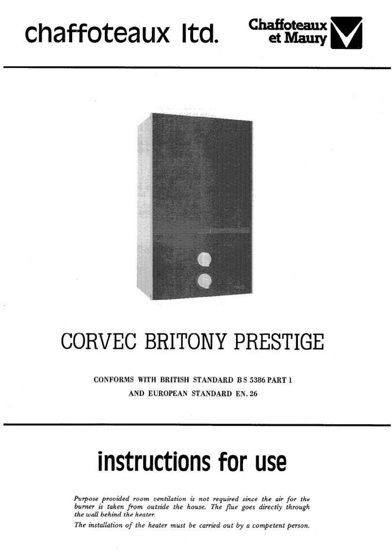CHAFFOTEAUX CORVEC BRITONY PRESTIGE Instructions for use